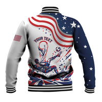 Personalized Soccer USA Baseball Jacket US Dynamic Stylized