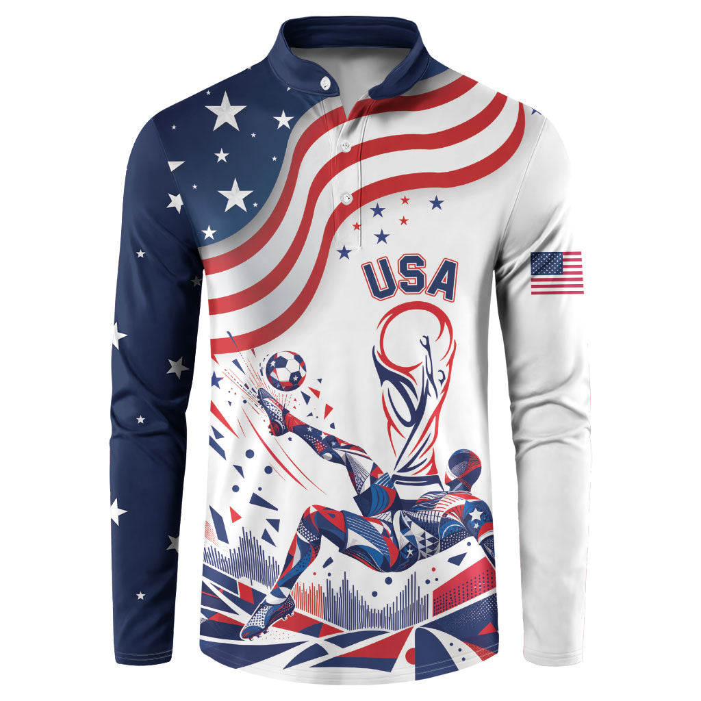 Personalized Soccer USA Button Sweatshirt US Dynamic Stylized