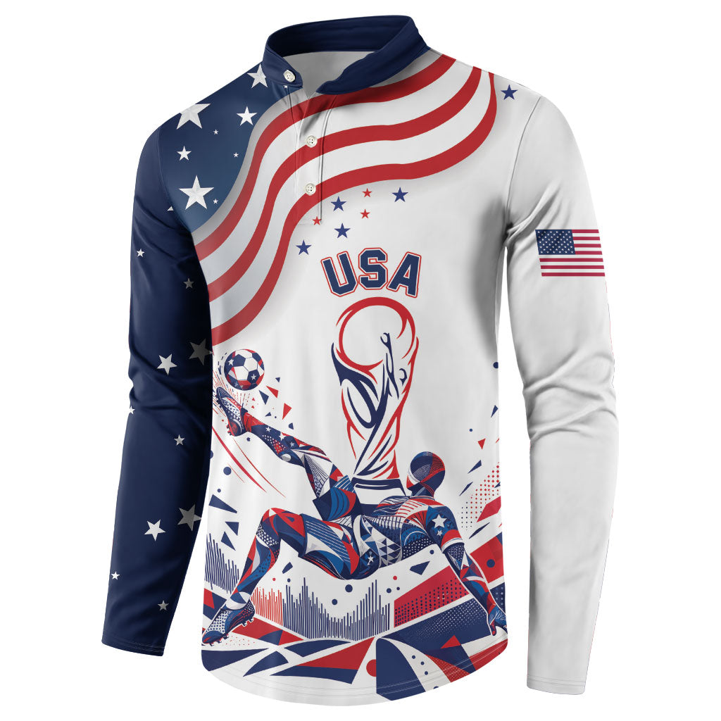 Personalized Soccer USA Button Sweatshirt US Dynamic Stylized