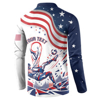 Personalized Soccer USA Button Sweatshirt US Dynamic Stylized