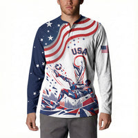 Personalized Soccer USA Button Sweatshirt US Dynamic Stylized