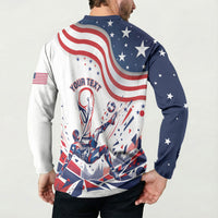 Personalized Soccer USA Button Sweatshirt US Dynamic Stylized