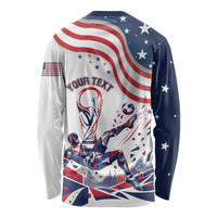 Personalized Soccer USA Long Sleeve Shirt US Dynamic Stylized