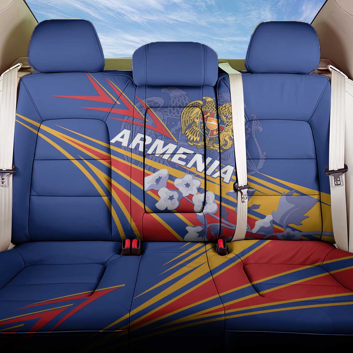 Armenia Back Car Seat Cover Mek Azg Mek Mshakouyt - Wonder Print Shop