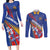 Armenia Couples Matching Long Sleeve Bodycon Dress and Long Sleeve Button Shirt Mek Azg Mek Mshakouyt - Wonder Print Shop