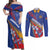 Armenia Couples Matching Off Shoulder Maxi Dress and Long Sleeve Button Shirt Mek Azg Mek Mshakouyt - Wonder Print Shop