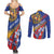 Armenia Couples Matching Summer Maxi Dress and Long Sleeve Button Shirt Mek Azg Mek Mshakouyt - Wonder Print Shop