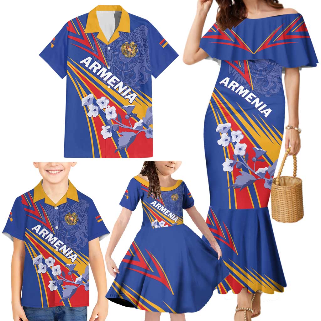 Armenia Family Matching Mermaid Dress and Hawaiian Shirt Mek Azg Mek Mshakouyt - Wonder Print Shop