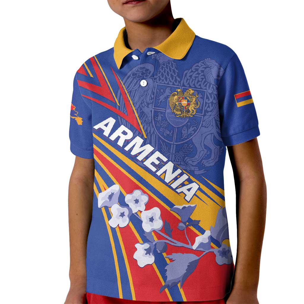 Armenia Kid Polo Shirt Mek Azg Mek Mshakouyt - Wonder Print Shop