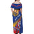 Armenia Off Shoulder Maxi Dress Mek Azg Mek Mshakouyt - Wonder Print Shop