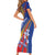 Armenia Short Sleeve Bodycon Dress Mek Azg Mek Mshakouyt - Wonder Print Shop