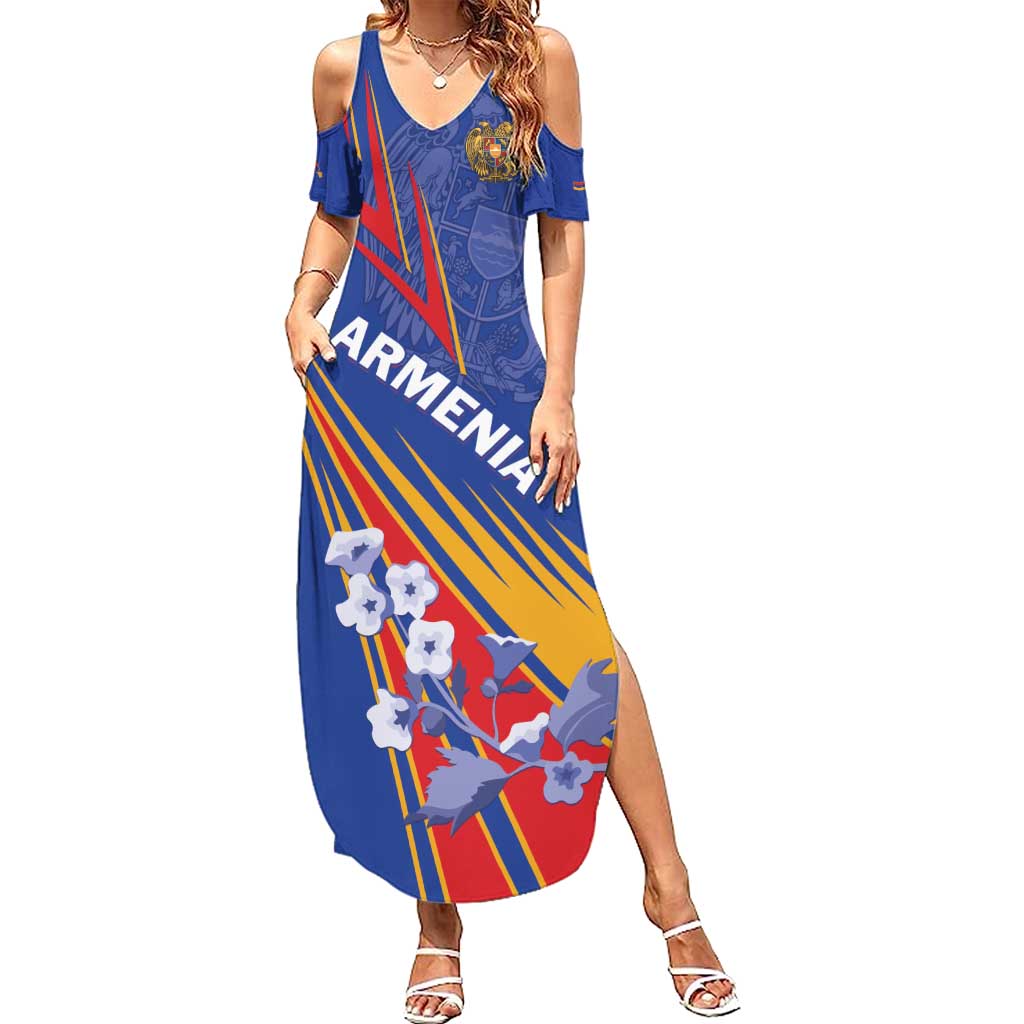 Armenia Summer Maxi Dress Mek Azg Mek Mshakouyt - Wonder Print Shop