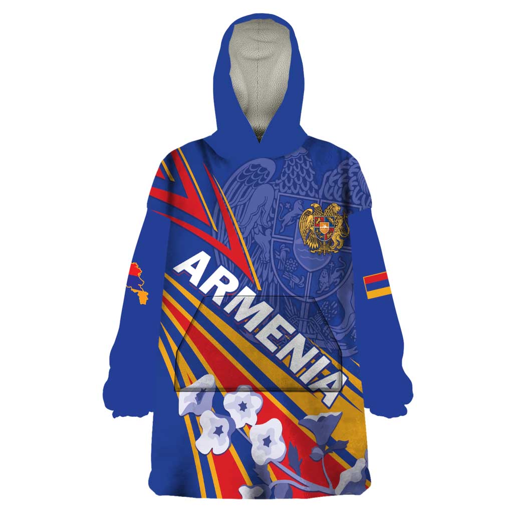 Armenia Wearable Blanket Hoodie Mek Azg Mek Mshakouyt - Wonder Print Shop