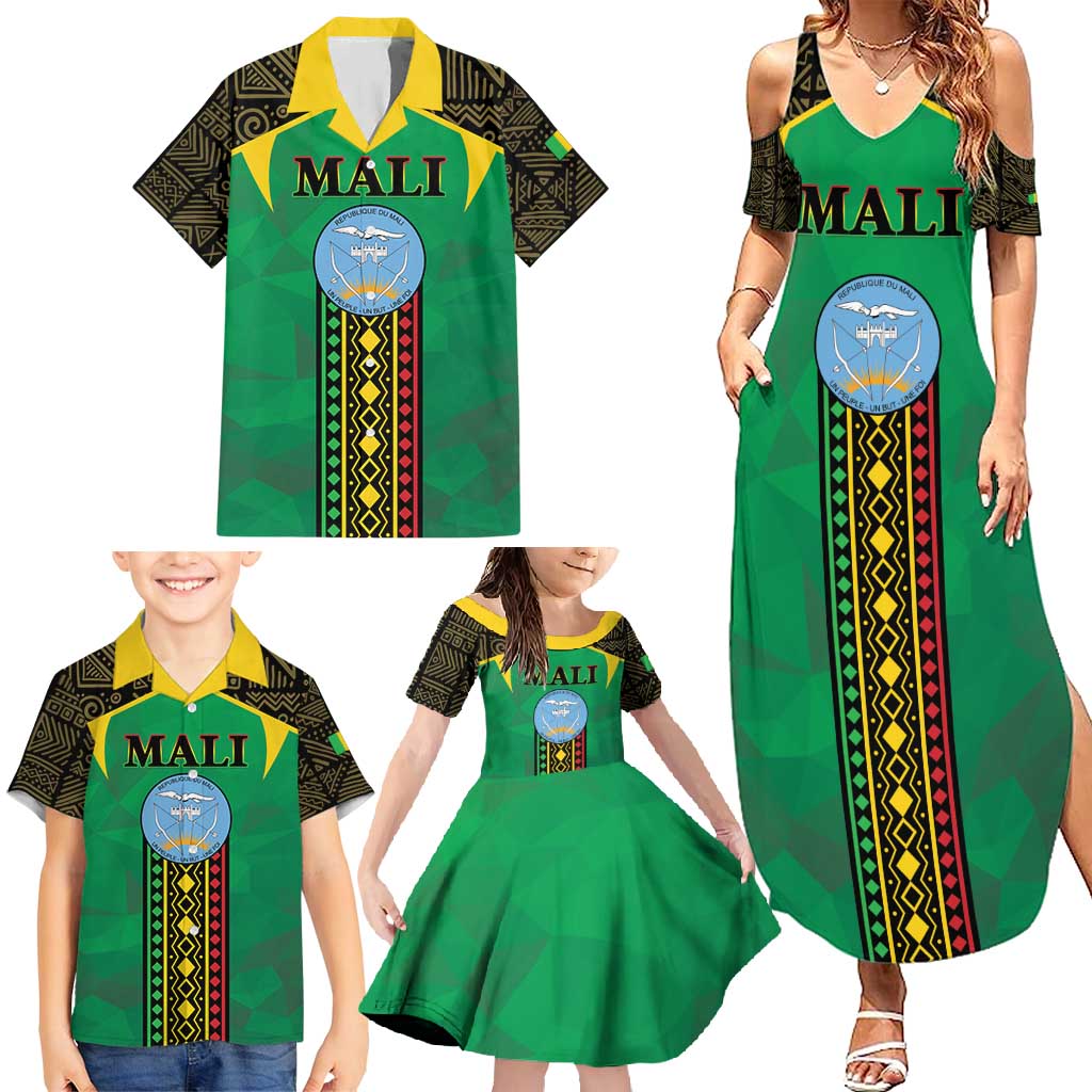 Mali Family Matching Summer Maxi Dress and Hawaiian Shirt Mali ka Fasojamana - Wonder Print Shop