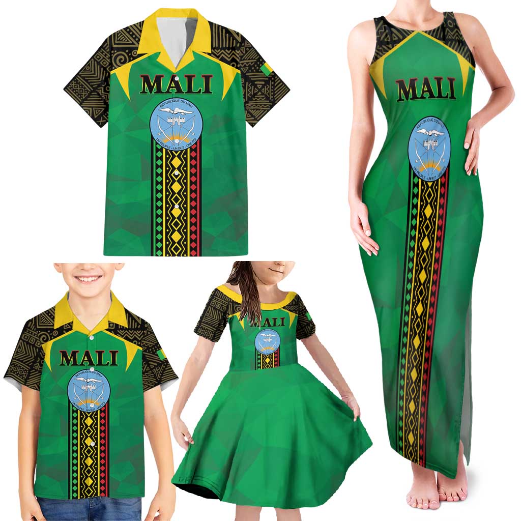 Mali Family Matching Tank Maxi Dress and Hawaiian Shirt Mali ka Fasojamana - Wonder Print Shop