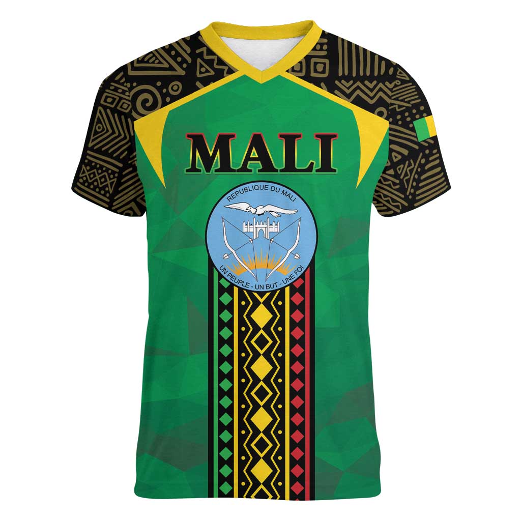 Mali Women V-Neck T-Shirt Mali ka Fasojamana