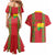 Guinea-Bissau Couples Matching Mermaid Dress and Hawaiian Shirt Unidade Luta Progresso - Wonder Print Shop