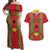 Guinea-Bissau Couples Matching Off Shoulder Maxi Dress and Hawaiian Shirt Unidade Luta Progresso - Wonder Print Shop