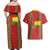 Guinea-Bissau Couples Matching Off Shoulder Maxi Dress and Hawaiian Shirt Unidade Luta Progresso - Wonder Print Shop