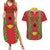 Guinea-Bissau Couples Matching Summer Maxi Dress and Hawaiian Shirt Unidade Luta Progresso - Wonder Print Shop