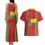 Guinea-Bissau Couples Matching Tank Maxi Dress and Hawaiian Shirt Unidade Luta Progresso - Wonder Print Shop