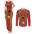 Guinea-Bissau Couples Matching Tank Maxi Dress and Long Sleeve Button Shirt Unidade Luta Progresso - Wonder Print Shop