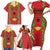 Guinea-Bissau Family Matching Short Sleeve Bodycon Dress and Hawaiian Shirt Unidade Luta Progresso - Wonder Print Shop