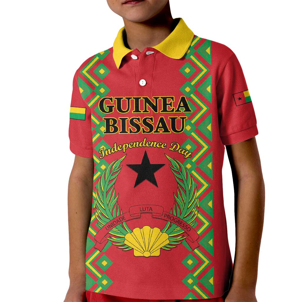 Guinea-Bissau Kid Polo Shirt Unidade Luta Progresso - Wonder Print Shop