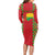 Guinea-Bissau Long Sleeve Bodycon Dress Unidade Luta Progresso - Wonder Print Shop