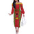 Guinea-Bissau Off The Shoulder Long Sleeve Dress Unidade Luta Progresso - Wonder Print Shop