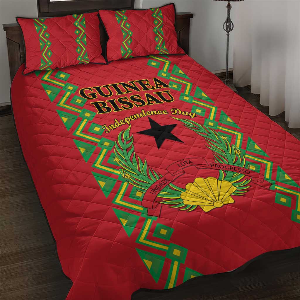 Guinea-Bissau Quilt Bed Set Unidade Luta Progresso - Wonder Print Shop