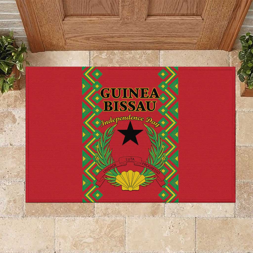 Guinea-Bissau Rubber Doormat Unidade Luta Progresso - Wonder Print Shop