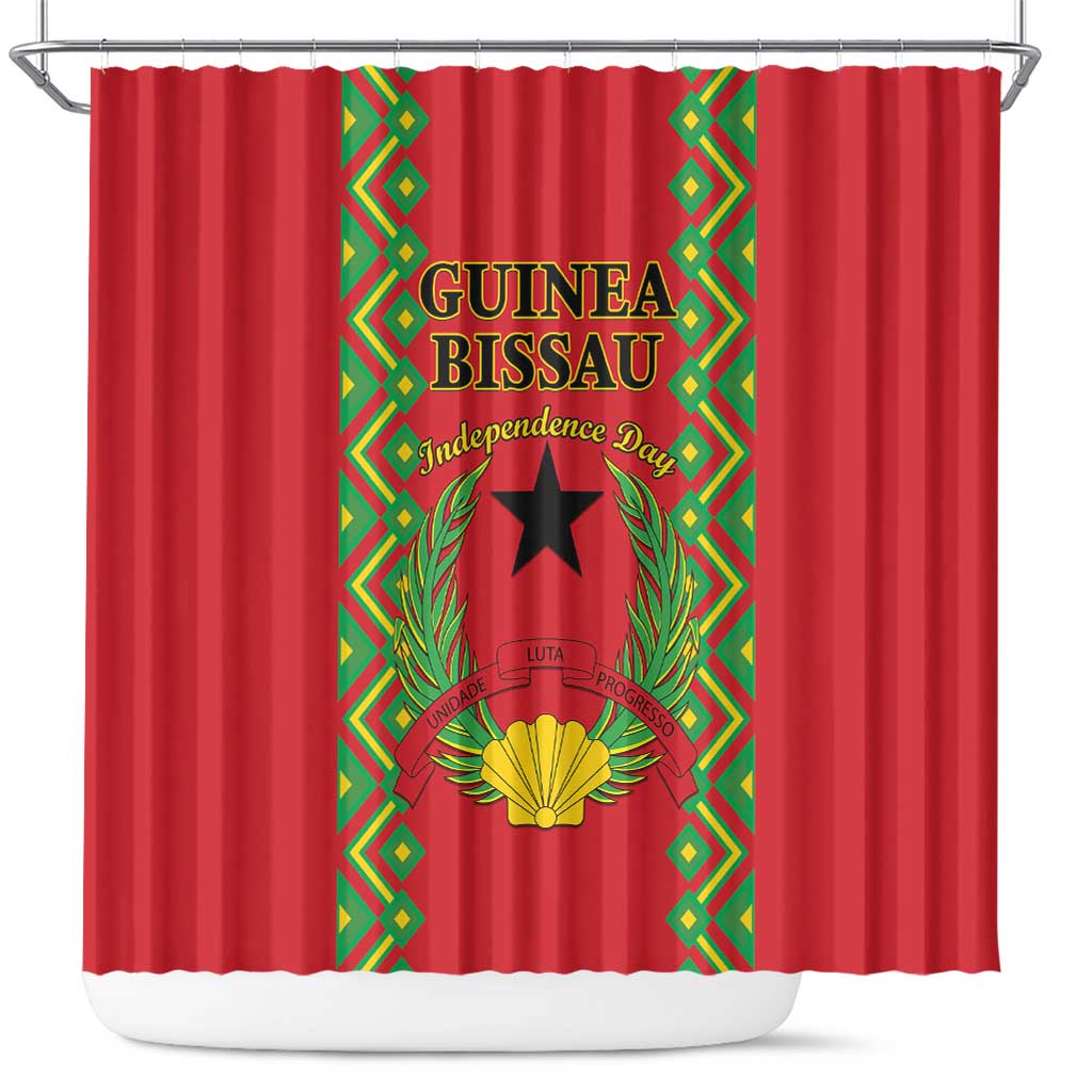 Guinea-Bissau Shower Curtain Unidade Luta Progresso