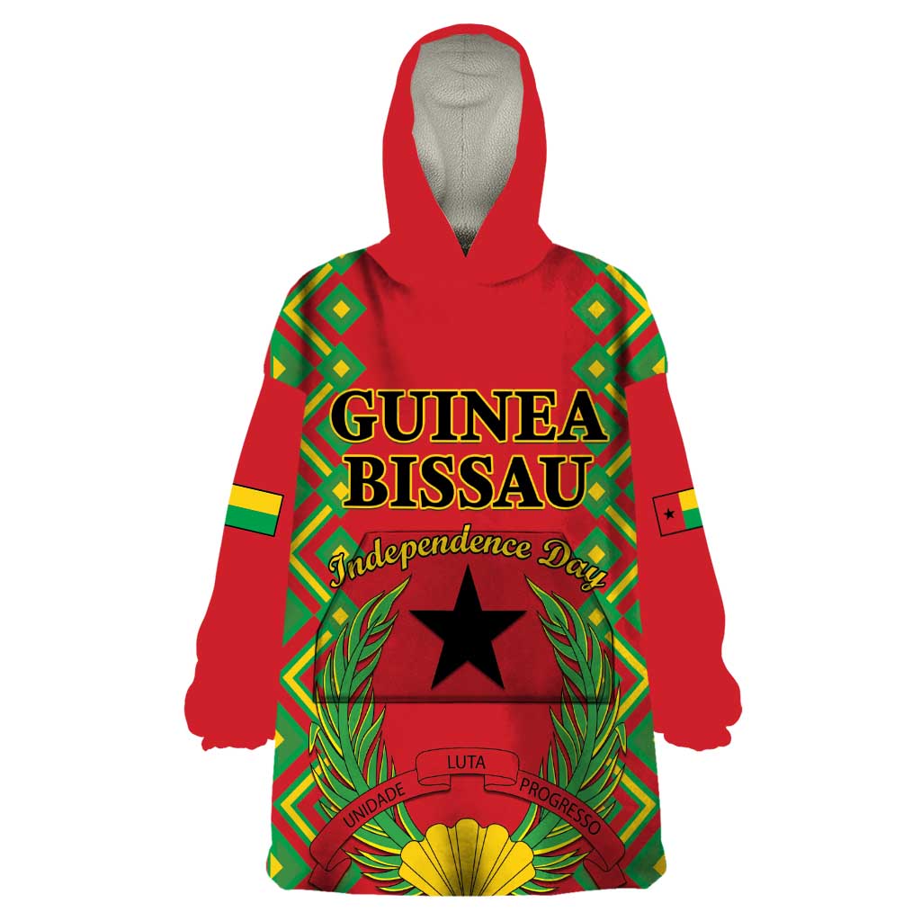 Guinea-Bissau Wearable Blanket Hoodie Unidade Luta Progresso - Wonder Print Shop