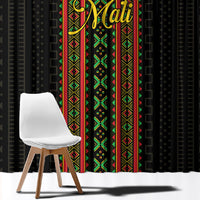 Mali Bogolanfini African Pattern Window Curtain