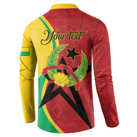 Personalized Guinea-Bissau Button Sweatshirt Happy Independence Day