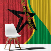 Guinea-Bissau Window Curtain Happy Independence Day