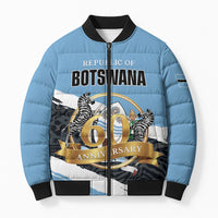Personalized Botswana 2026 Bomber Puffer Jacket 60th Anniversary
