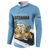 Personalized Botswana 2026 Button Sweatshirt 60th Anniversary