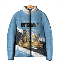 Personalized Botswana 2026 Padded Jacket 60th Anniversary
