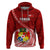 Tonga Rugby Hoodie Tongan Ngatu Pattern White Version - Wonder Print Shop