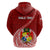 Tonga Rugby Hoodie Tongan Ngatu Pattern White Version - Wonder Print Shop