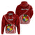 Tonga Rugby Hoodie Tongan Ngatu Pattern White Version - Wonder Print Shop