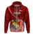 Tonga Rugby Hoodie Tongan Ngatu Pattern White Version - Wonder Print Shop