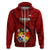 Tonga Rugby Hoodie Tongan Ngatu Pattern Black Version - Wonder Print Shop