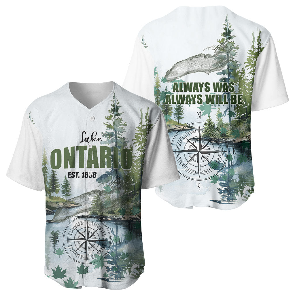 Lake Ontario Est 1656 Baseball Jersey Always Was Always Will Be