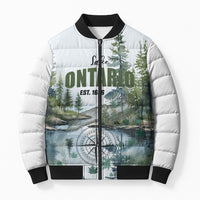 Lake Ontario Est 1656 Bomber Puffer Jacket Always Was Always Will Be