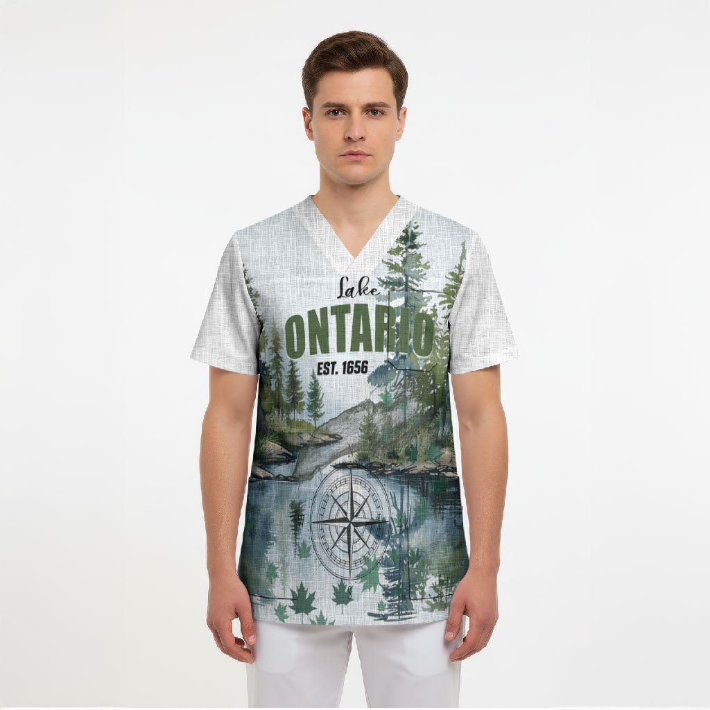 Lake Ontario Est 1656 Scrub Top Always Was Always Will Be