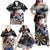 Personalised Skull Darts Family Matching Off Shoulder Maxi Dress and Hawaiian Shirt See You Next Game - Wonder Print Shop