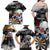 Personalised Skull Darts Family Matching Off Shoulder Maxi Dress and Hawaiian Shirt See You Next Game - Wonder Print Shop